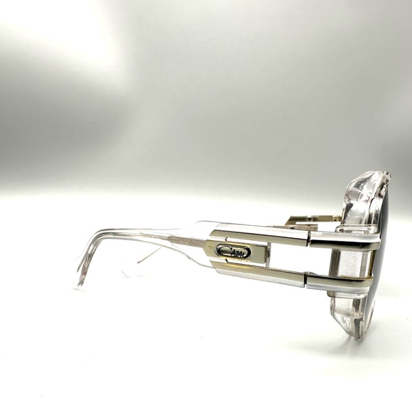 Cazal Mod 163 Col 02 Sunglasses Silver Blue Clear 59-12-135 Made In Germany Rare - Picture 3 of 6